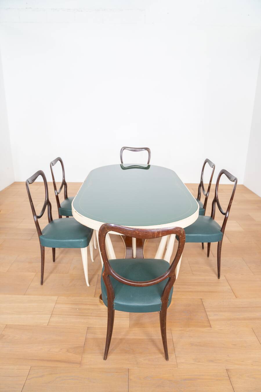 Salle à manger en racine de noyer, style Vittorio Dassi 1950/1960