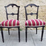 2 chairs Napoleon III style