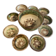 Series of ceramic salad bowls Albert Thiry Vallauris