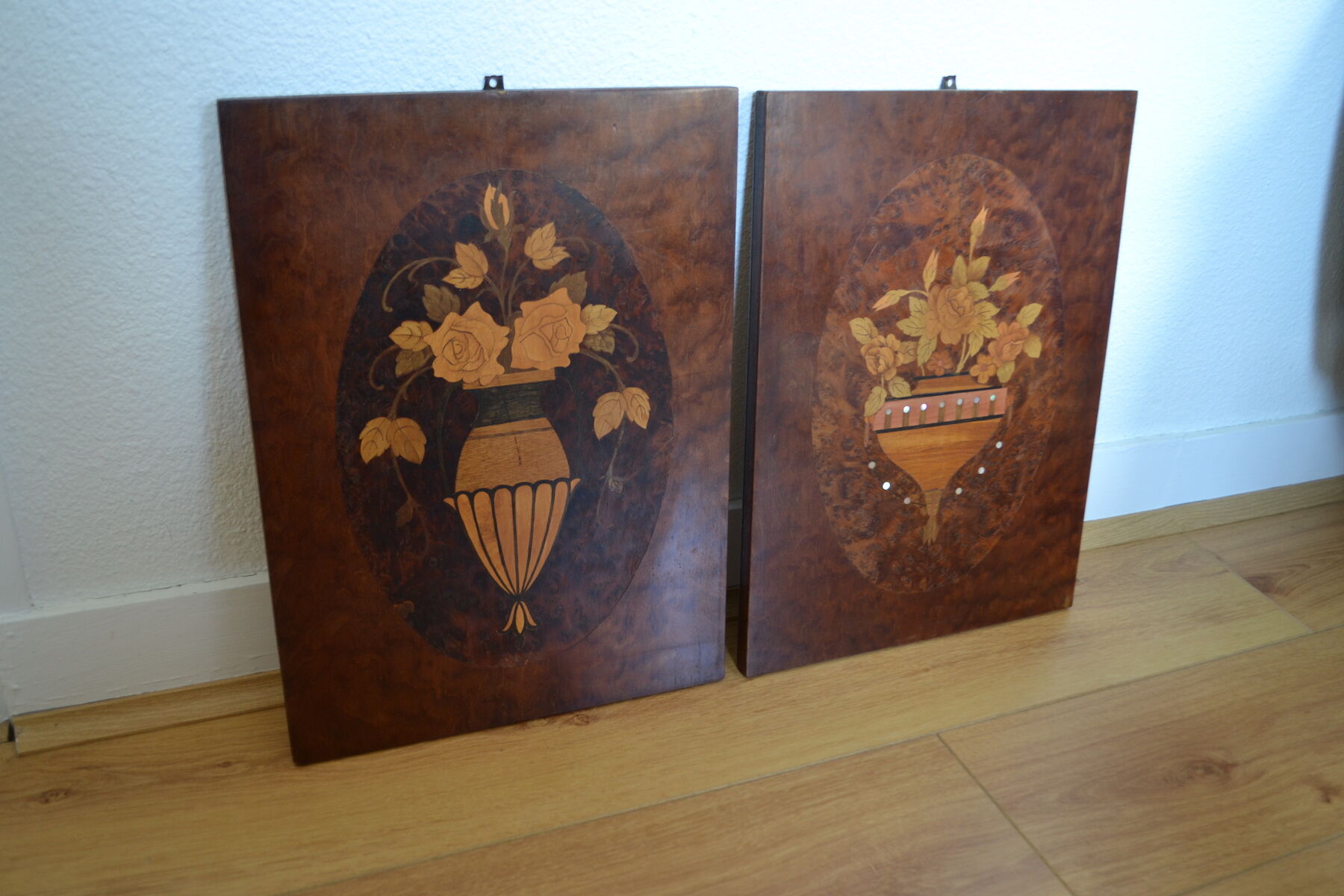 Pair of Art Deco marquetry panels - 1930 - Companion work