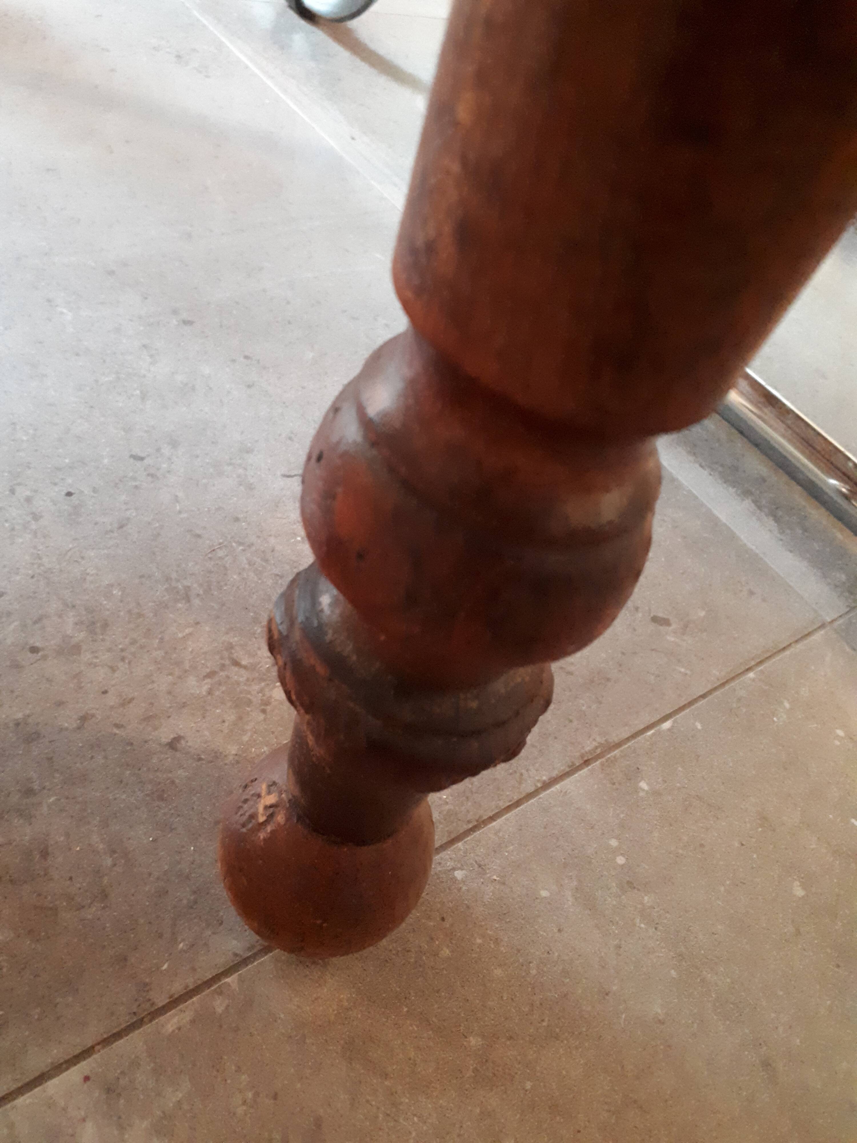 Farm table walnut oval tray