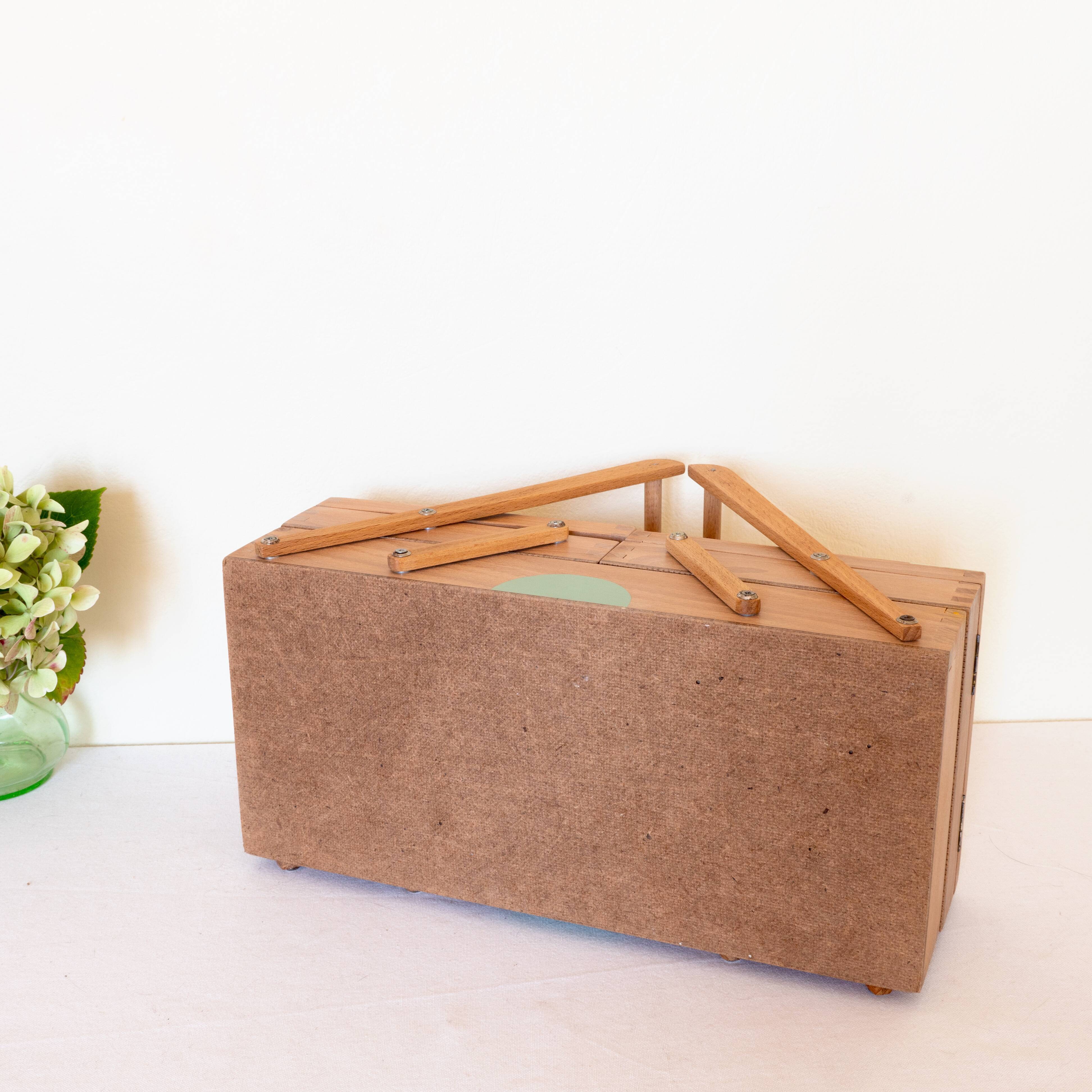 Beech sewing basket