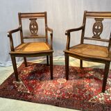Set of two chairs canned