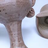 Pair of vintage “heart” sandstone candlesticks