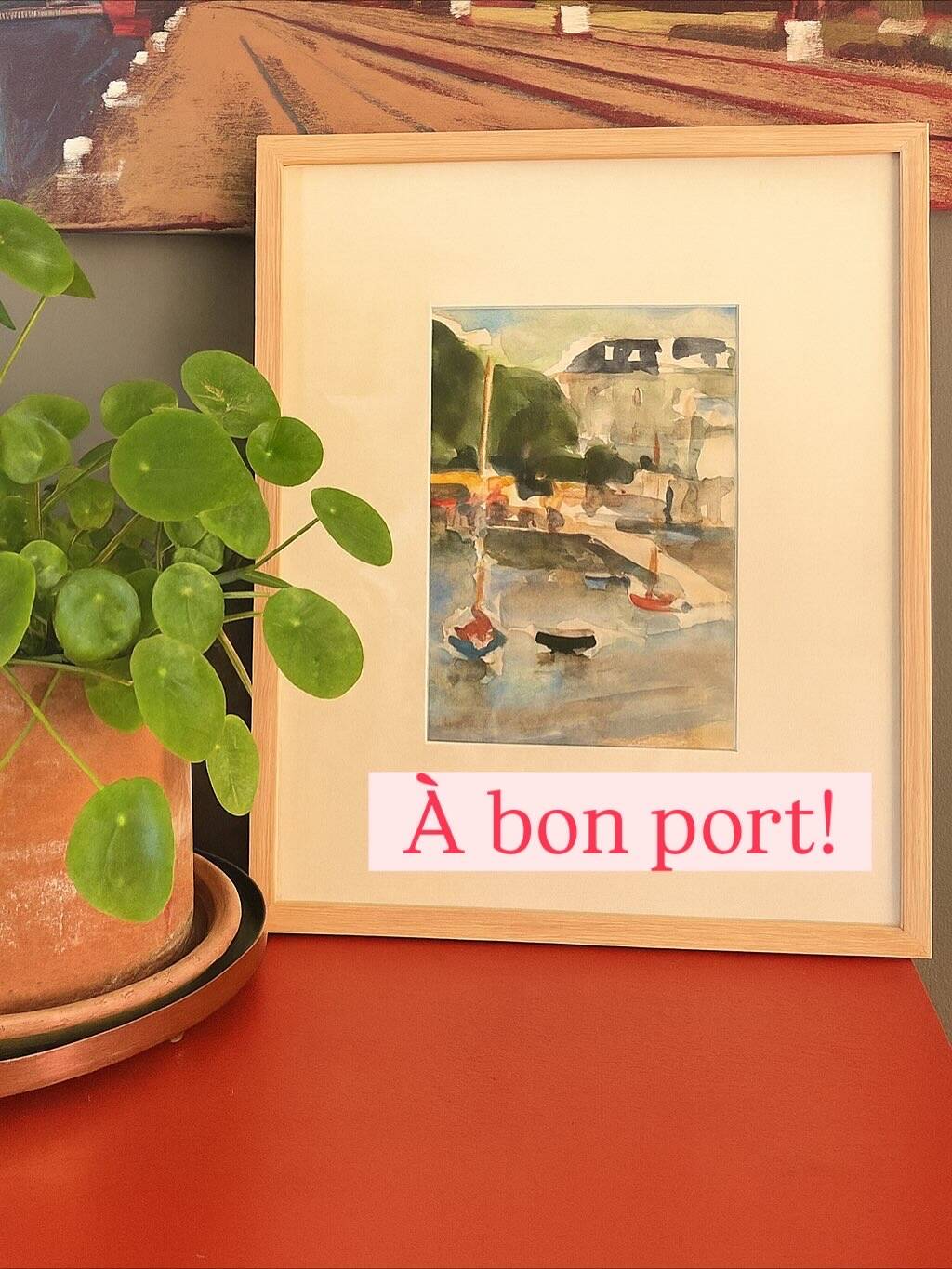 Original framed watercolor