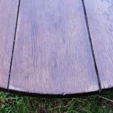 Table à volets en chêne ovale 190cm