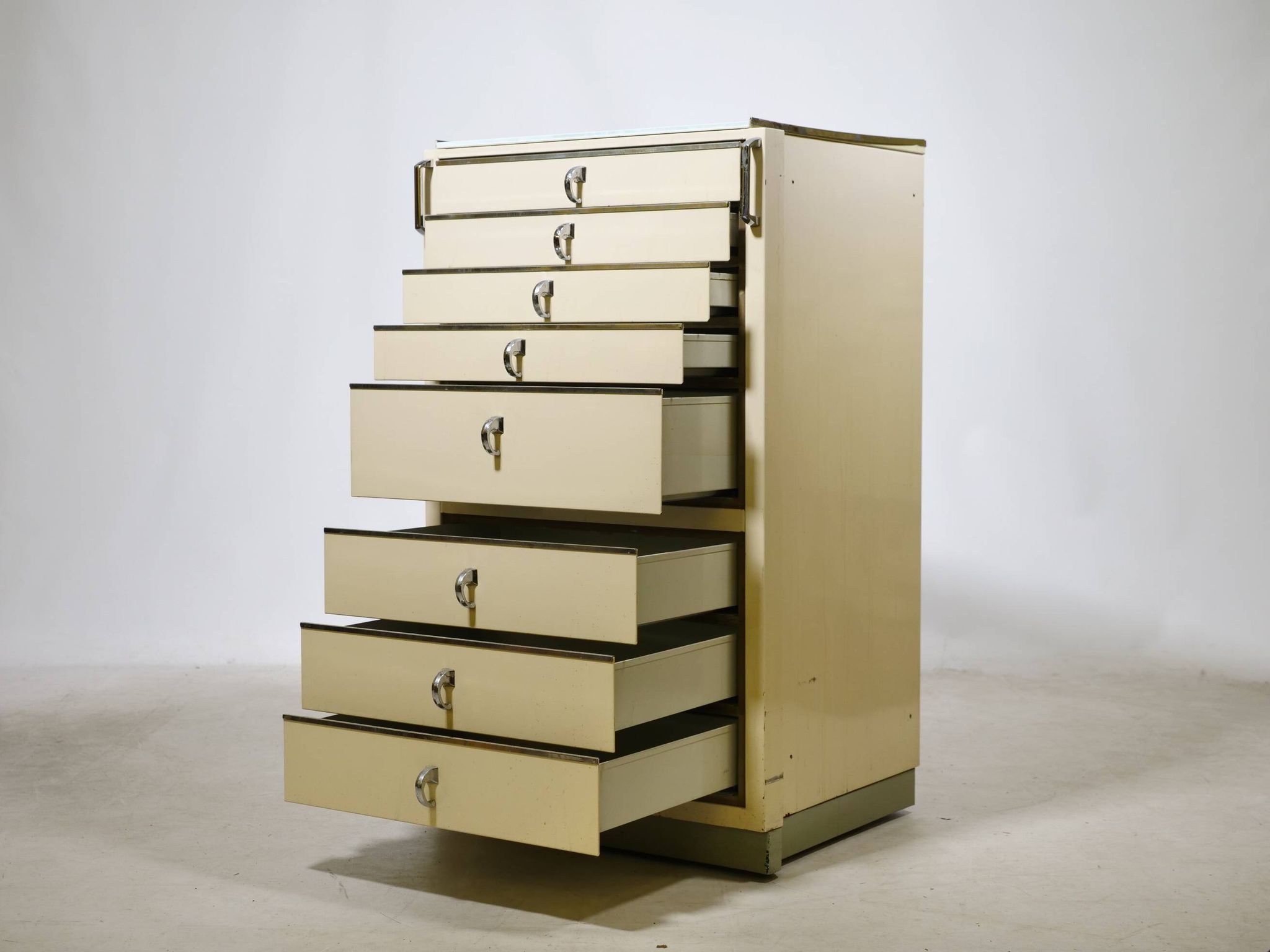 Cabinet dentaire en métal par Baisch, années 1950