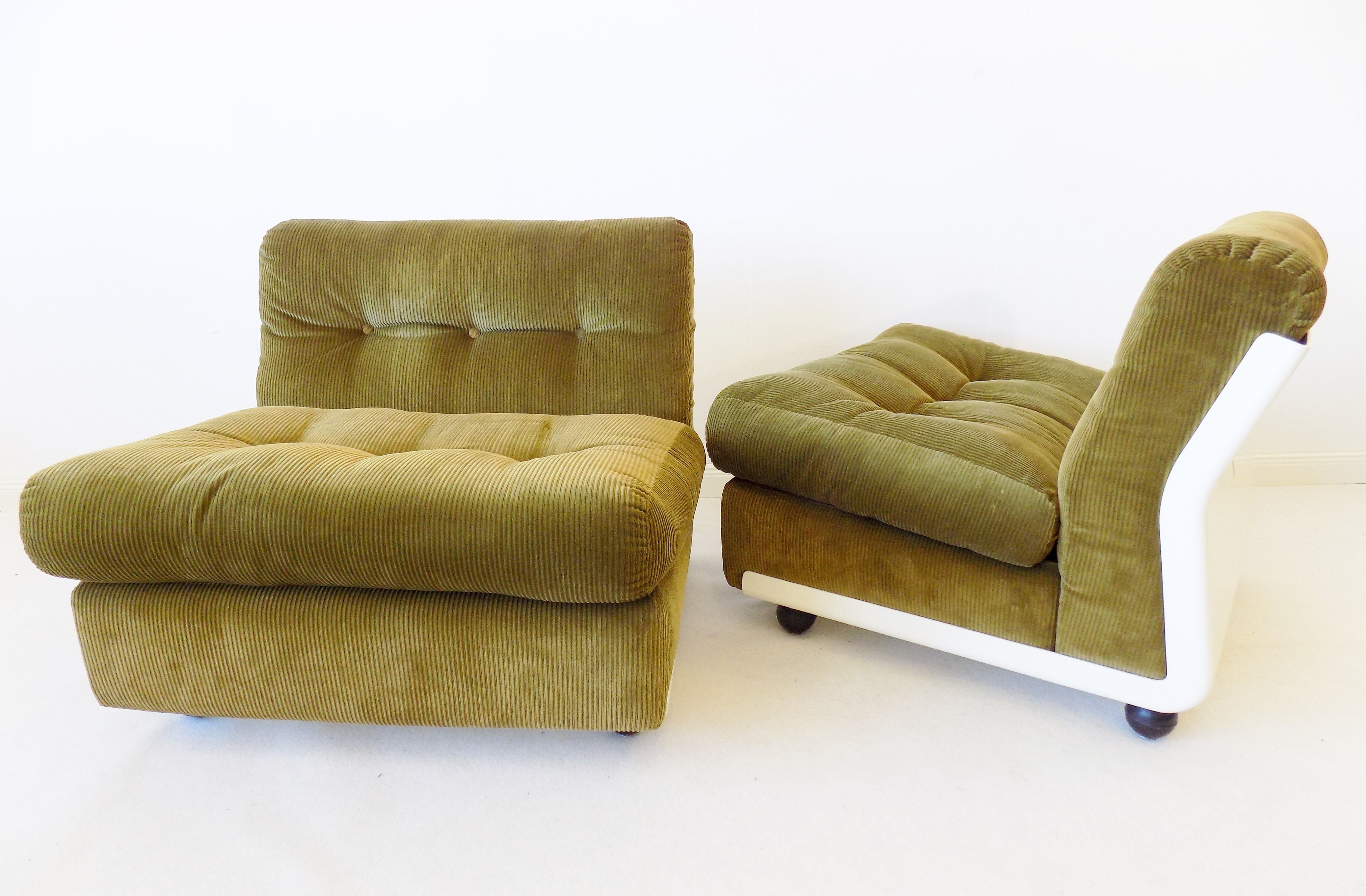 C&B Italia Amanta set of 2 lounge chairs by Mario Bellini 70s