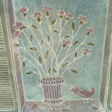 Vintage standing breakfast tray