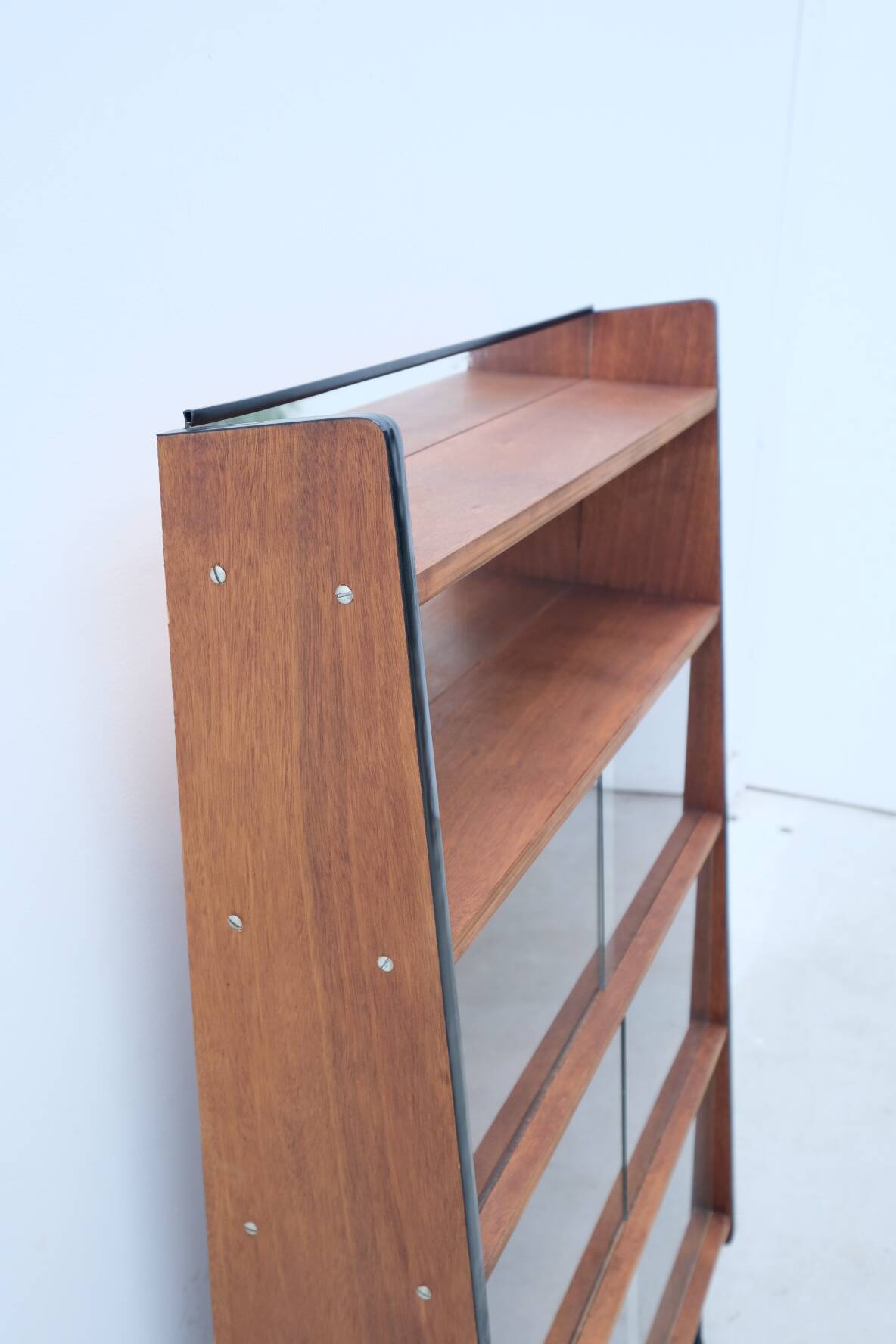 Fonteneau & cie bookcase in oak veneer, france 1950