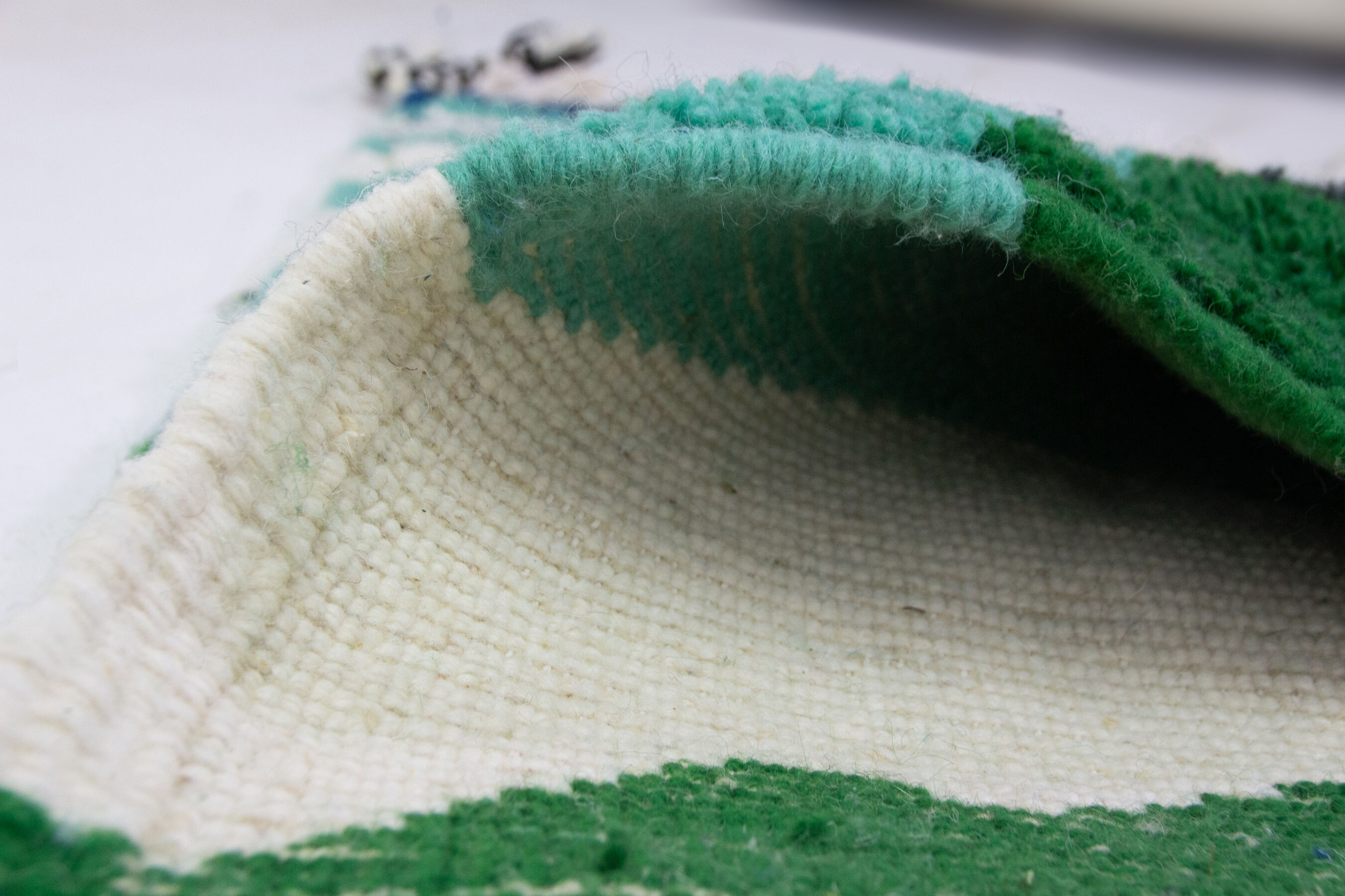 Beni ouarain rug, contemporary wool, moroccan handmade, unique piece signed designer khalil minka