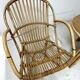 Audoux-Minnet rattan lounge set, 2 armchairs and table 1950-1960