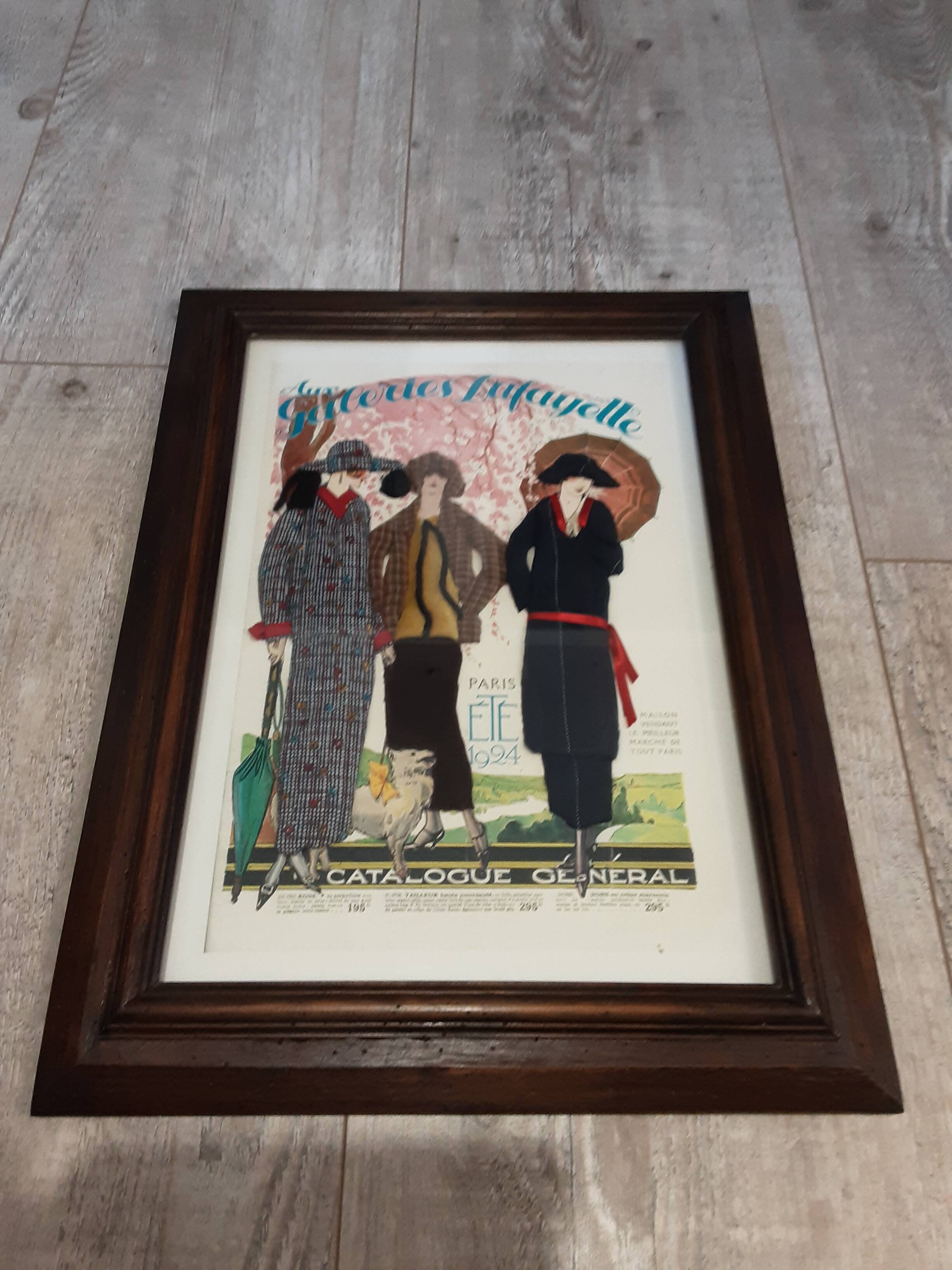 Fashion painting 1924 At Galeries Lafayette