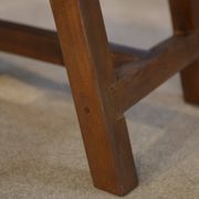Brutalist coffee table in elm from the 1950s.