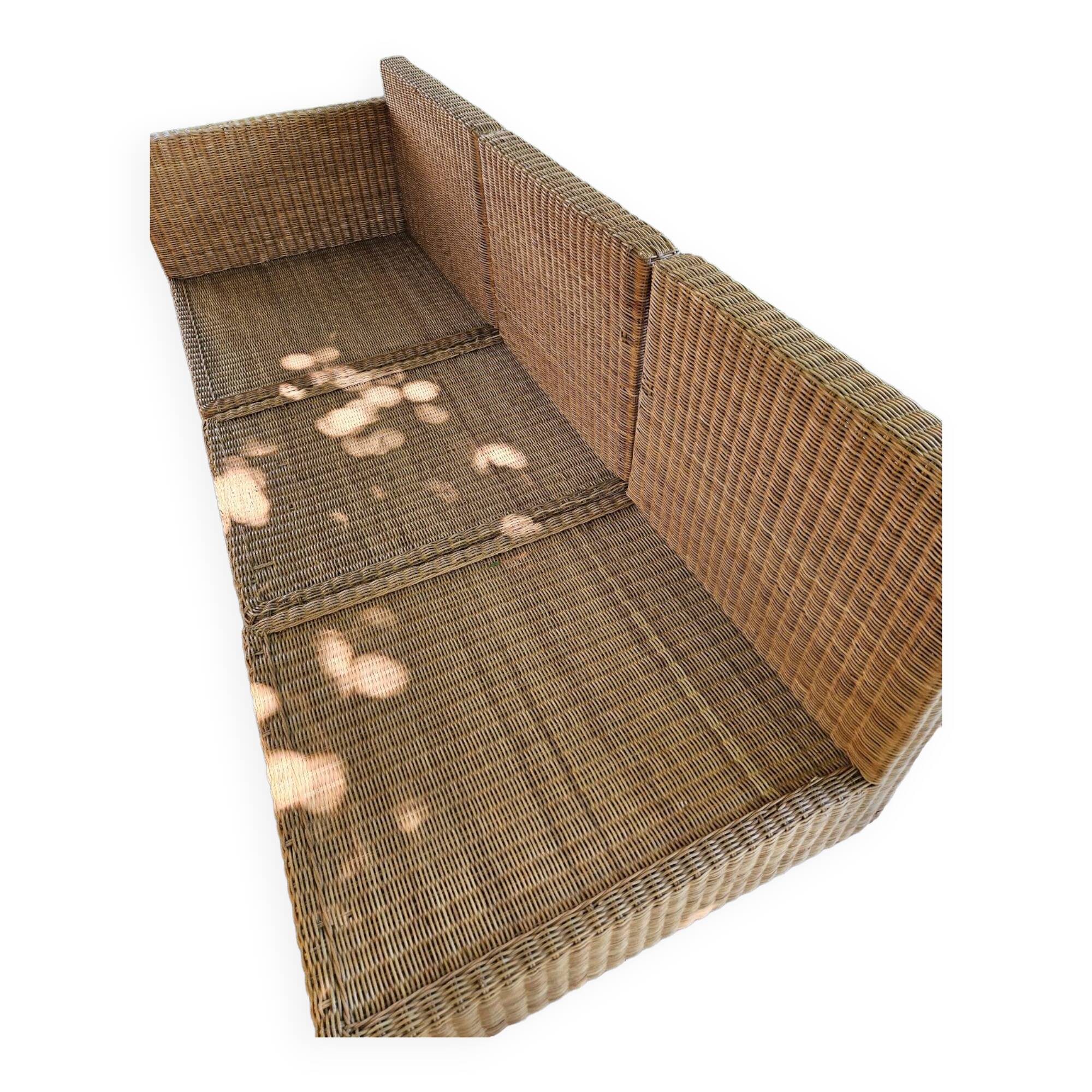 Wicker sofa
