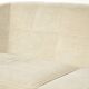Art Deco design sofa with beautiful woodwork and cream fabric upholstery