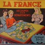 Puzzle game of the French departments