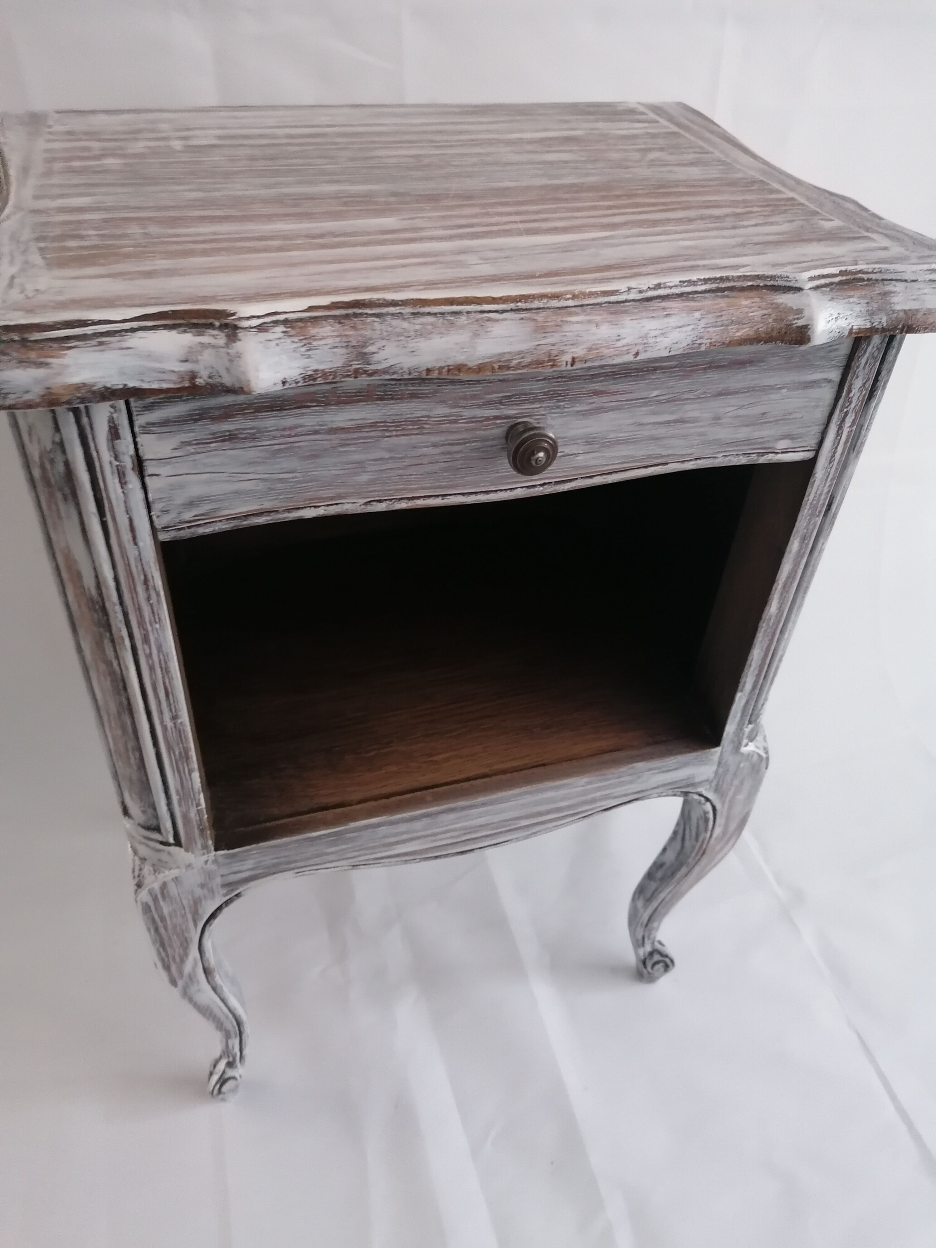 Chic shabby bedside table