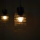 Danish Mid-Century Teak and Glass Ceiling Lamp, 1960s