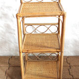 Rattan shelf