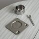 Designer stainless steel cups with tray and spoon