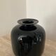 Vintage vase in black opaline 60s-70s