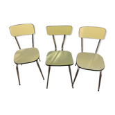 Chaises formica jaune