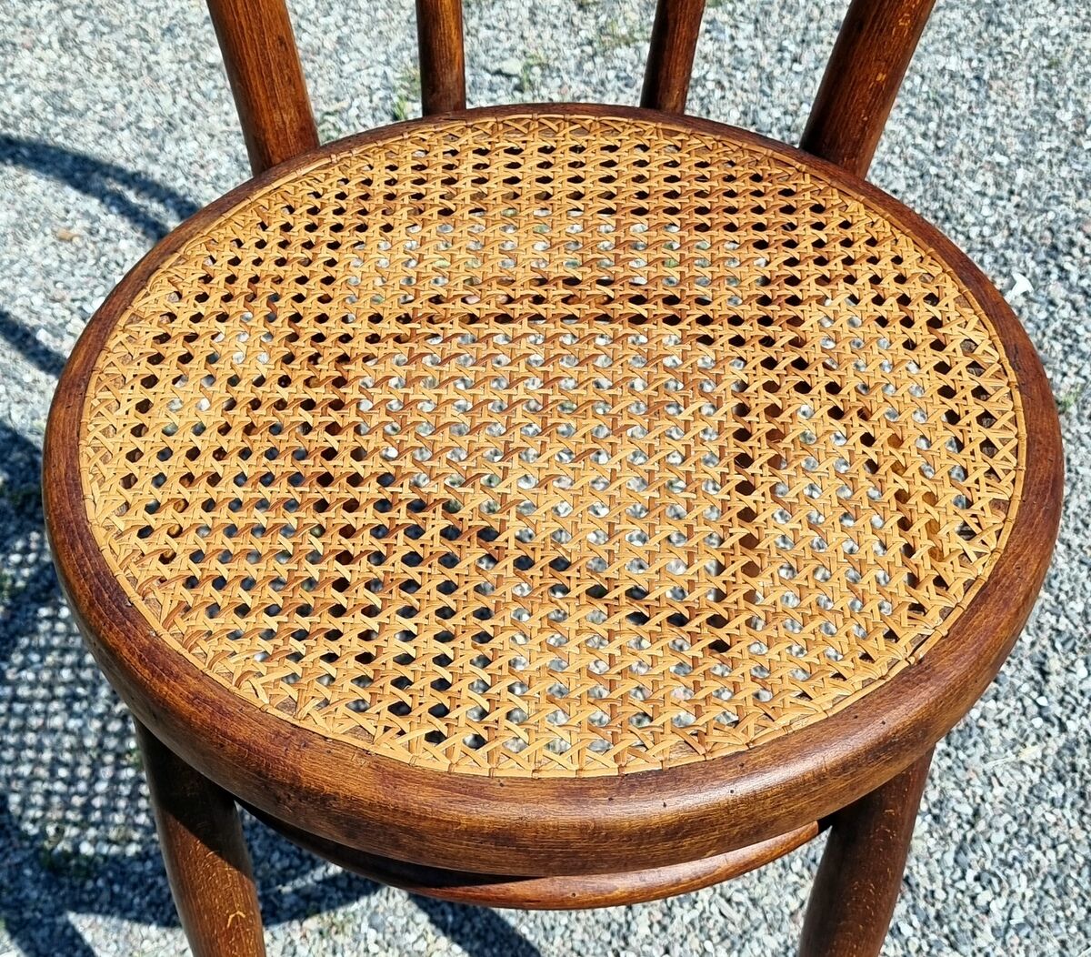 Bistro chair canned early twentieth