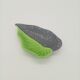 SAP Vallauris Vintage Leaf Bowl Two-Tone Ceramic Green Black 50s 60s