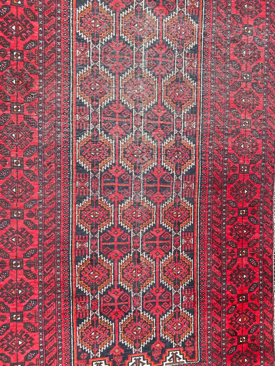 Old Afghan Belutch carpet 97x192 cm