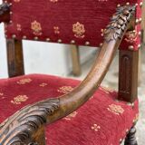 Living room (carved chairs and armchairs) in Louis XIII style