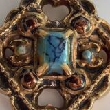 Marc Roussel Polychrome Ceramic Cross