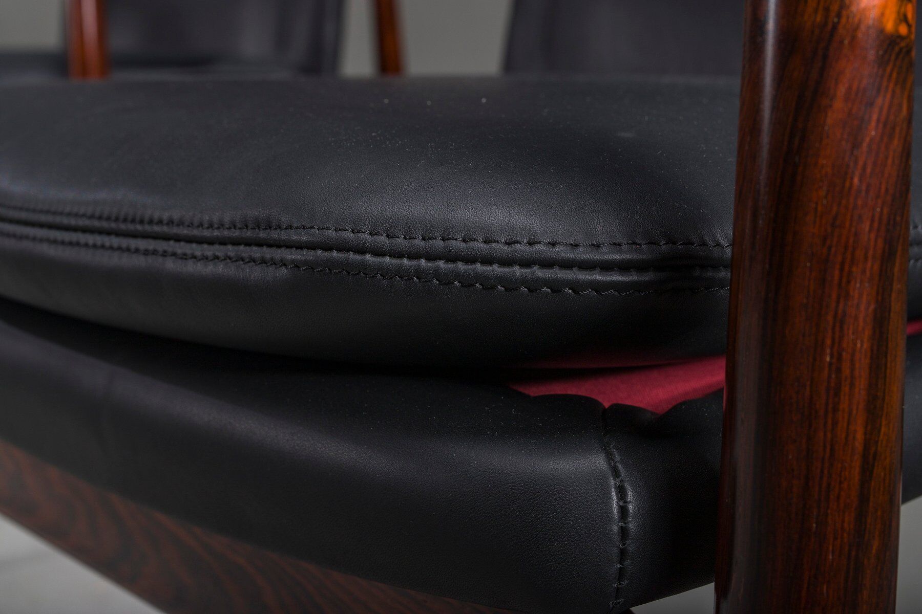Danish Model 431 armchairs in leather by Arne Vodder for Sibast Møbler, 1960s, set of 4