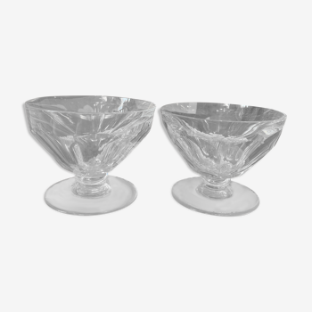 2 Champagne Cups In Baccarat Crystal Model Talleyrand