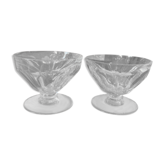 2 Champagne Cups In Baccarat Crystal Model Talleyrand