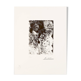 Pablo Picasso, lithographie originale, Suite Vollard, 1973: La tête de Rempirmadt