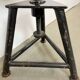 Tabouret pivotant industriel noir, années 1960