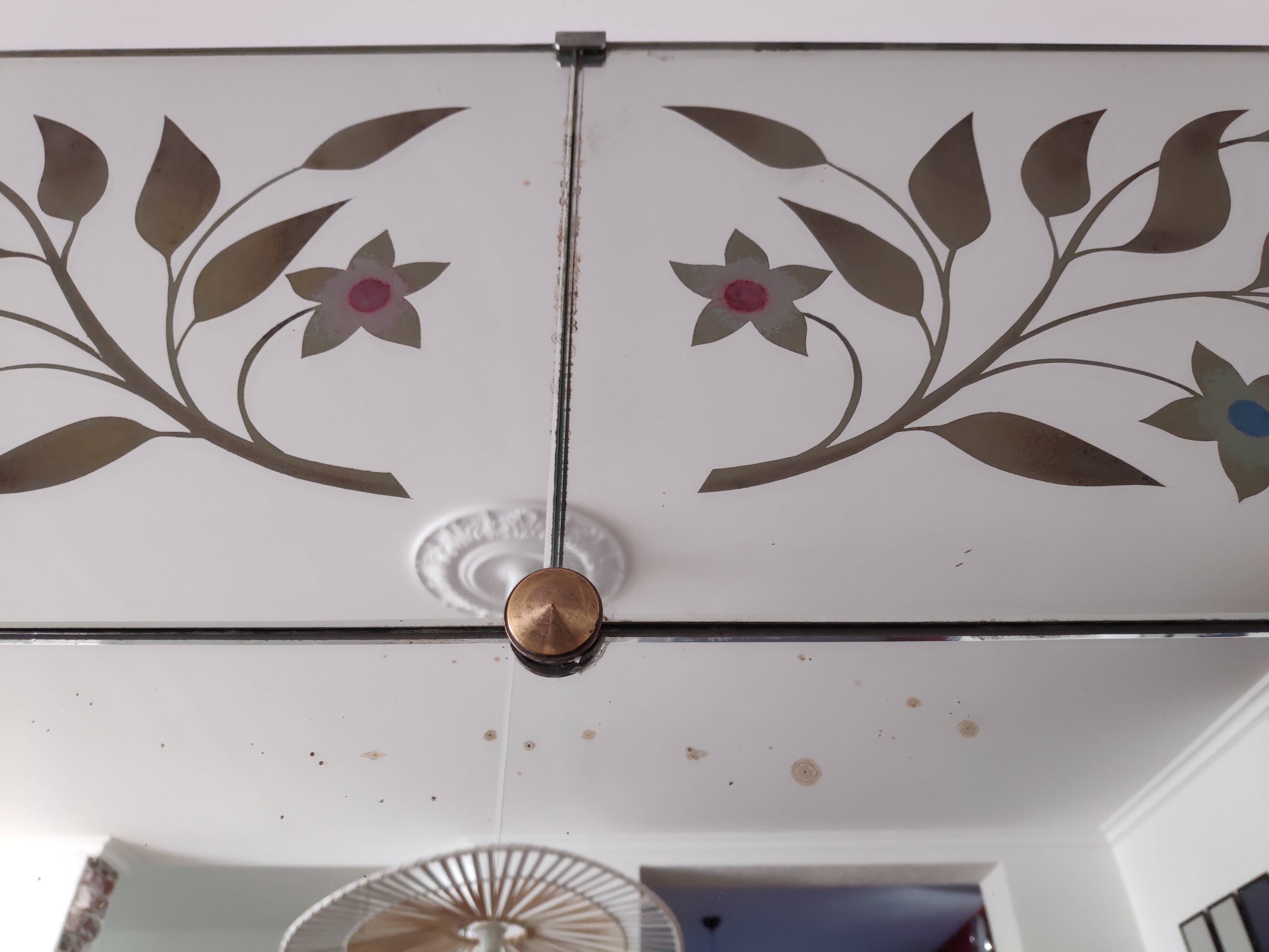 Large old Bistro brasserie mirror at mercury 198x101cm