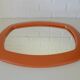 Rare 1970s Orange Space Age Mirror | Vintage Pop Art Yugoslav Wall Mirror