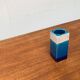 Mid-century Italian blue and white minimalist vase by Bitossi, 1960s.