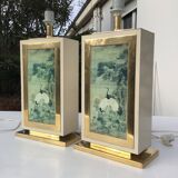Pair of vintage Jean-Claude Mahey lamps
