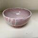 Pink glazed stoneware bowl