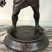 Drunken Silenus, black patinated bronze after the Antique circa 1880