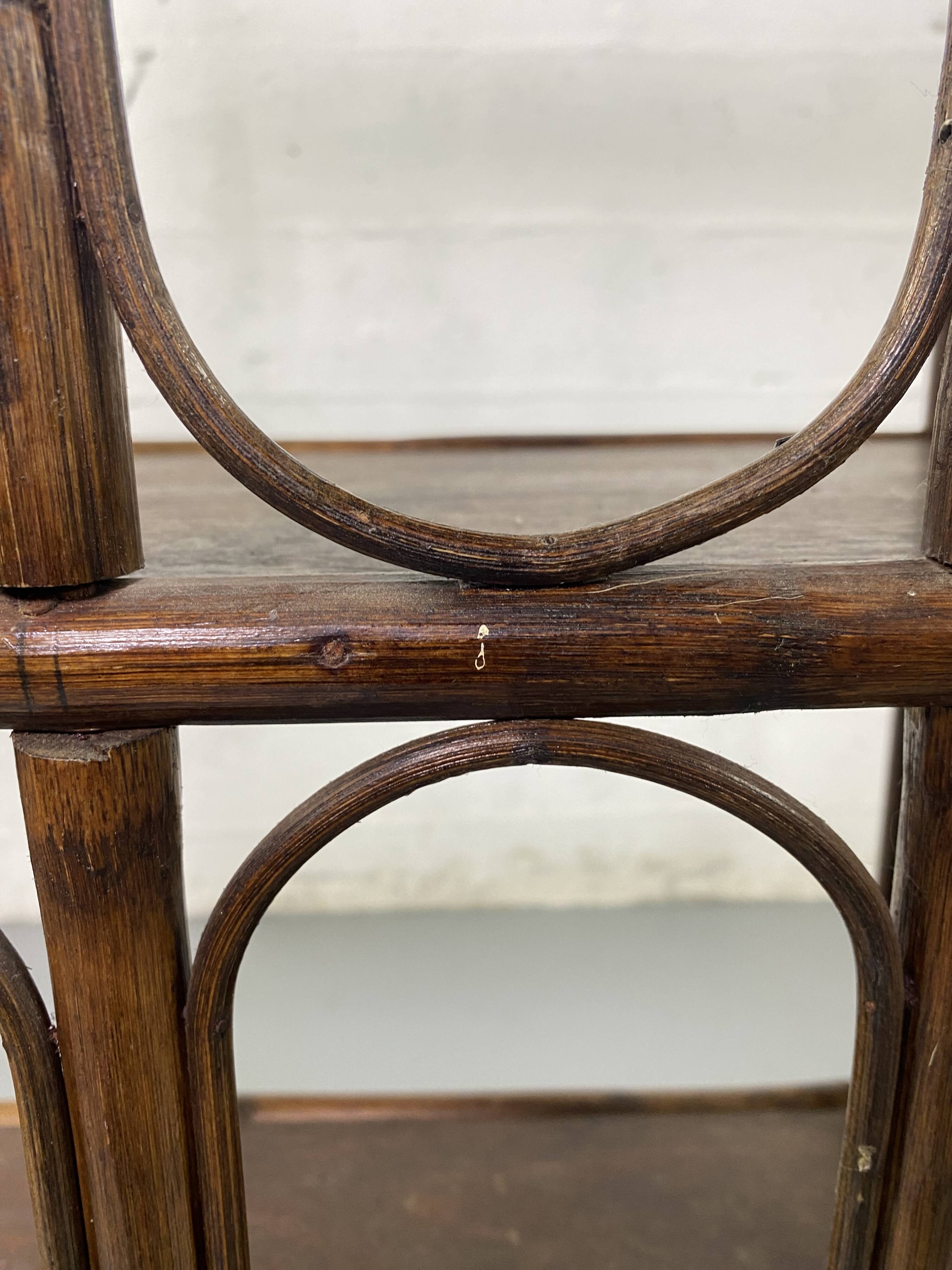 Rattan shelf