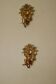 Pair of large Swedish brass wall sconces from the mid-century.