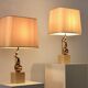 Paire de lampes de table exclusives en laiton de Philippe-Jean, signées