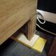 Parisian sideboard in raw wood with 2 doors and 3 drawers