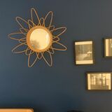 Rattan mirror