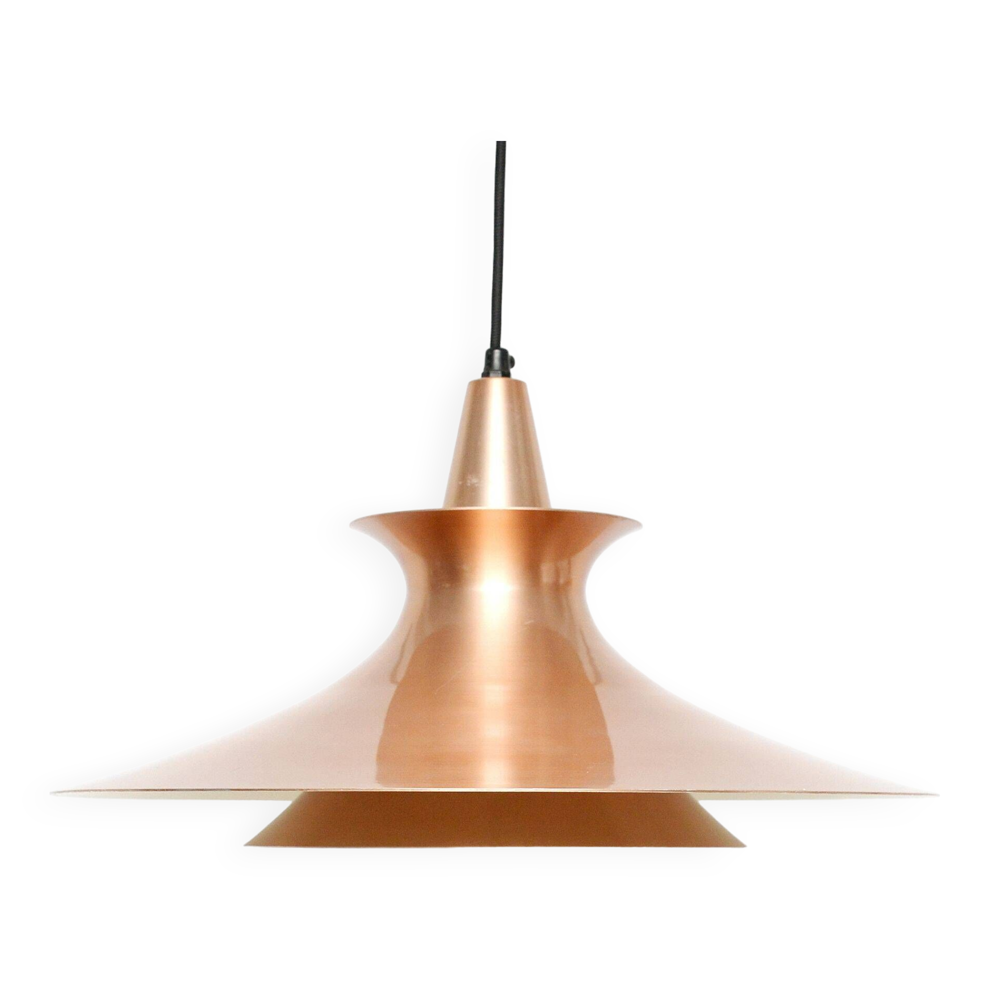 Copper hanging lamp, Denmark 60's