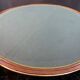 A Louis XVI period mahogany half-moon table forming a console/games table